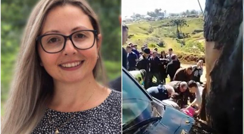 Pneu solta, ‘voa’ e atinge mulher na cabeça no autódromo Cavalo de Aço