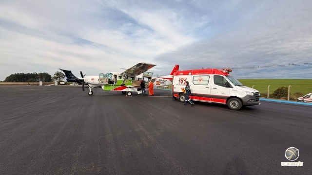 Paciente de São Miguel do Oeste é transferido de avião e entra na fila de transplante cardíaco com urgência