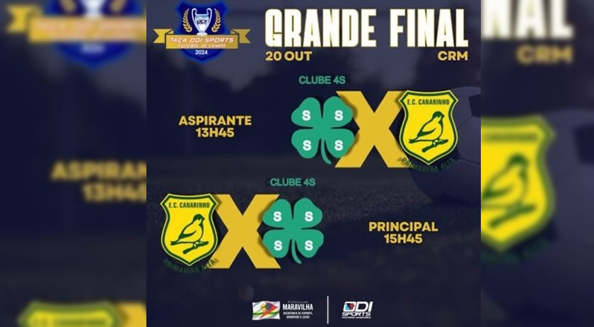Grande Final da Taça Odi Sports de Futebol de Campo 2024 é neste domingo