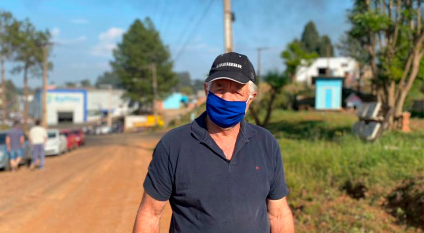Morador de Xaxim vê indústria em chamas e se emociona: ‘Lembrei dos meus filhos’