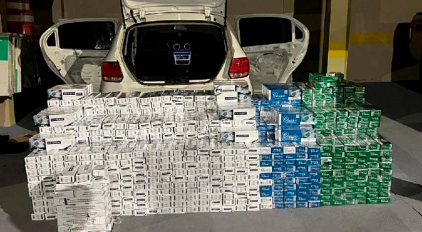 Mais de 12 mil maços de cigarros contrabandeados são apreendidos no Oeste de SC