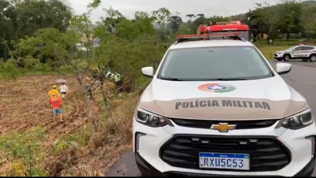 Grave acidente deixa uma pessoa morta no interior no São Miguel do Oeste