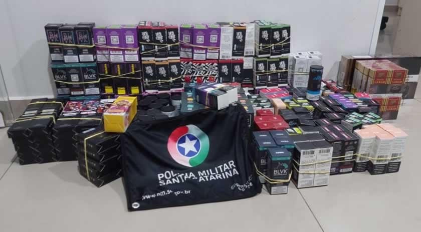 Mulher é presa ao ser flagrada com R$ 30 mil em produtos contrabandeados