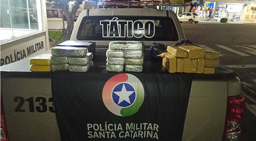 Mulheres são presas em flagrante com mais de 20 kg de drogas em ônibus
