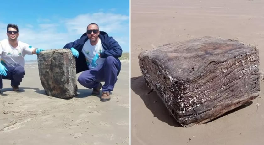 ‘Caixa misteriosa’ da Segunda Guerra Mundial aparece em praia de SC