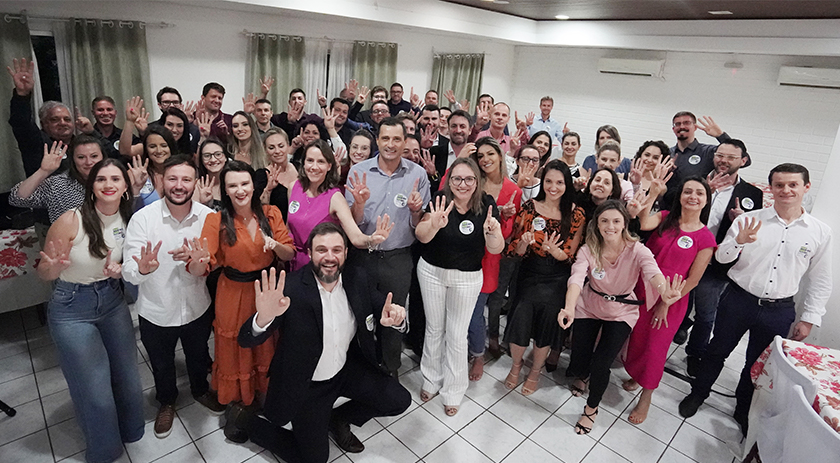 Candidatos à OAB, Claudia Prudêncio, Rafael Horn e Thiago Degasperin lançam chapa em São Miguel do Oeste