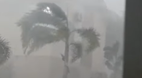 Temporal com granizo e ventos causa danos