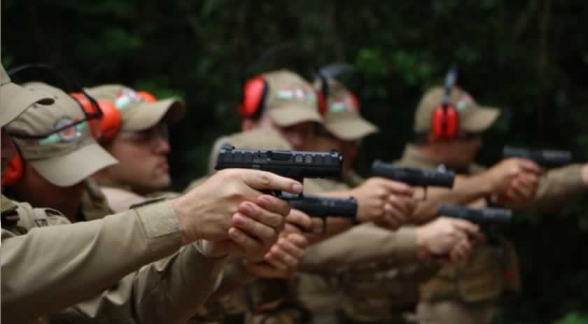 Policiais militares da 9ª RPM/ Fron são habilitados para utilizar a pistola 9mm