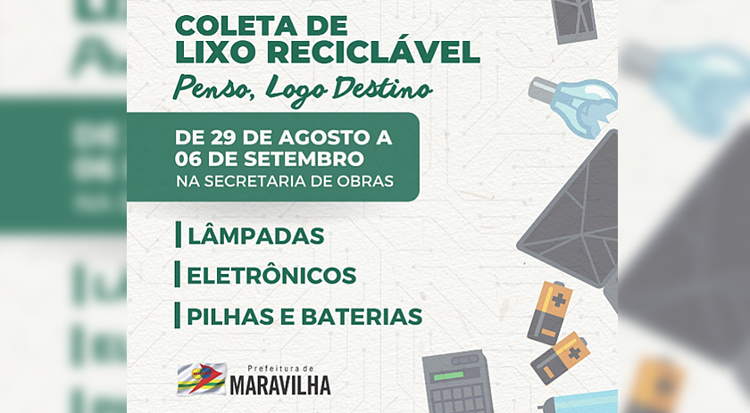 Maravilha adere a campanha "Penso, Logo Destino" do Instituto do Meio Ambiente