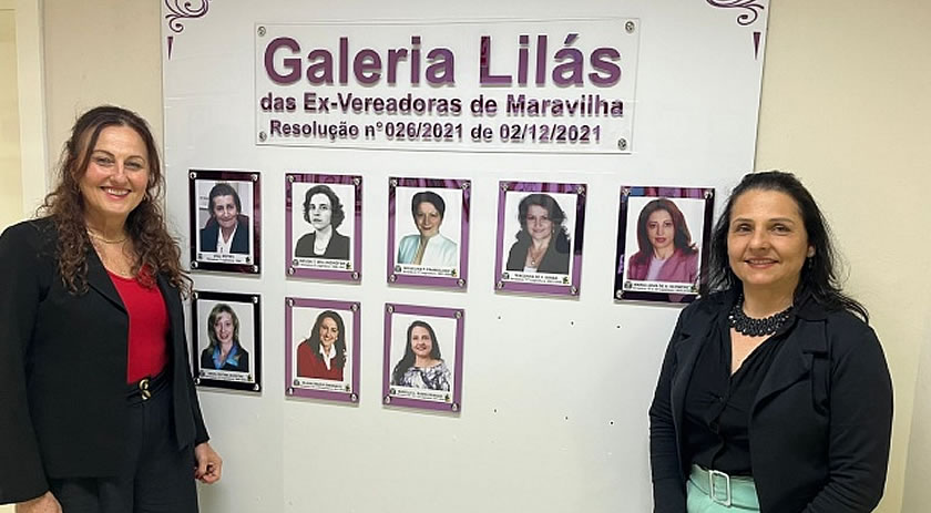 Com destaque para ex-vereadoras, Legislativo apresenta Galeria Lilás