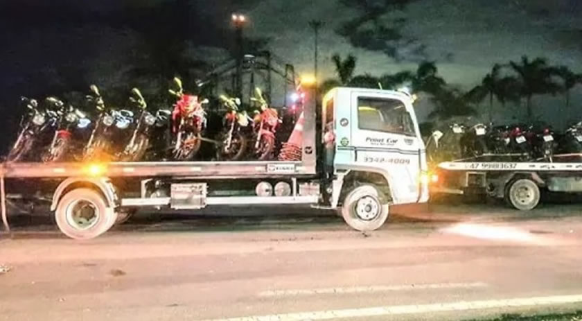 Evento clandestino de moto é interceptado e gera mais de R$ 200 mil em multas