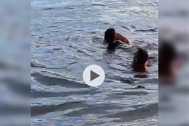 Bombeiros resgatam criança autista não verbal de 8 anos agarrada a galhos no Rio Chapecó