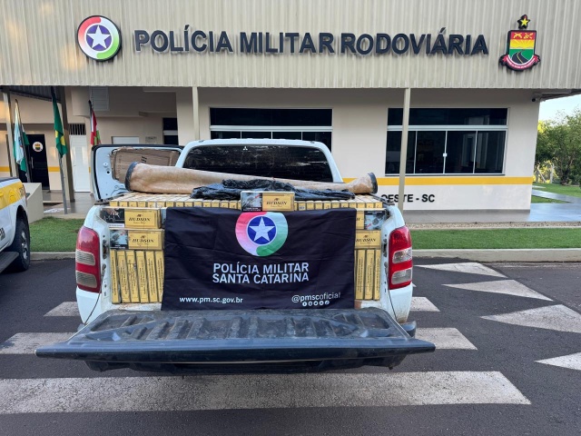 PMRv apreende 25 mil maços de cigarros de contrabando