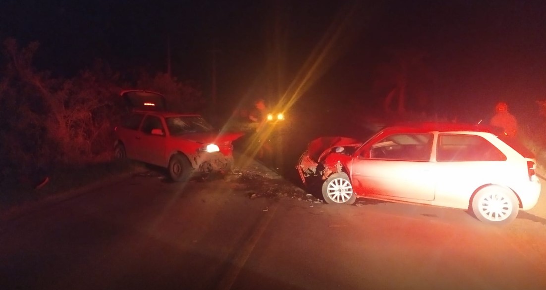 Colisão frontal na SC-150, deixa cinco feridos no Oeste de SC