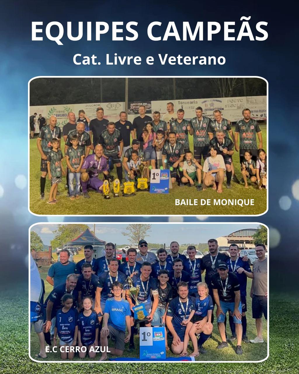 Baile de Monique e E.C Cerro Azul são campeões do Municipal de Futebol Suíço