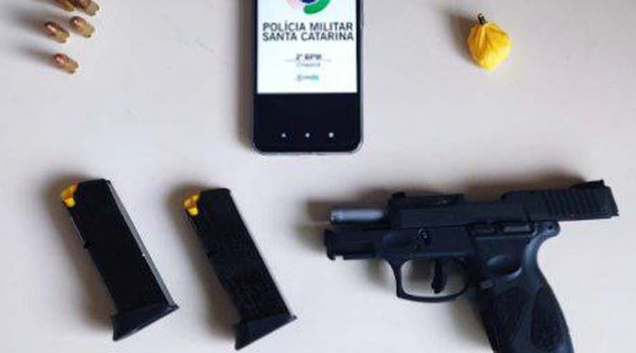 Homem é detido após utilizar arma de fogo para fazer cobrança de dívidas