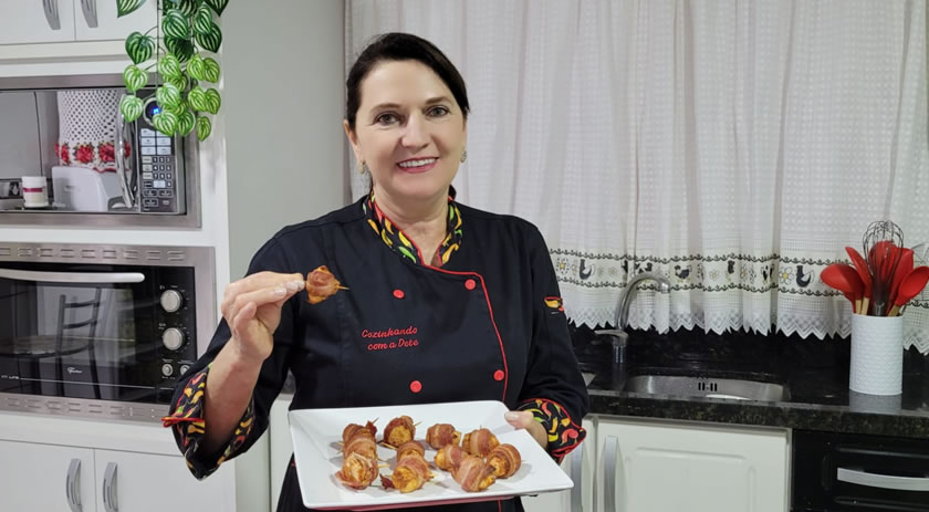 Dete ensina a preparar medalhão de frango com bacon na Air Fryer