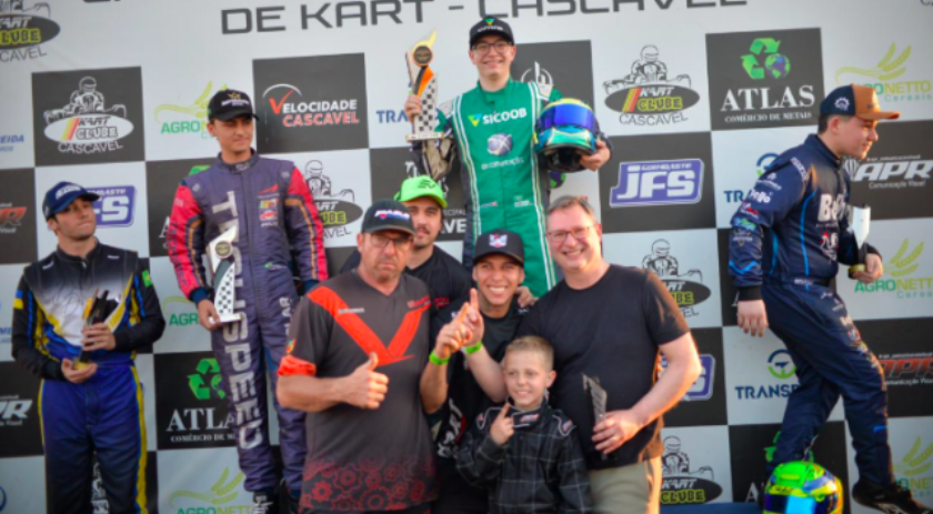 Piloto de São Miguel do Oeste é campeão do Metropolitano de Kart