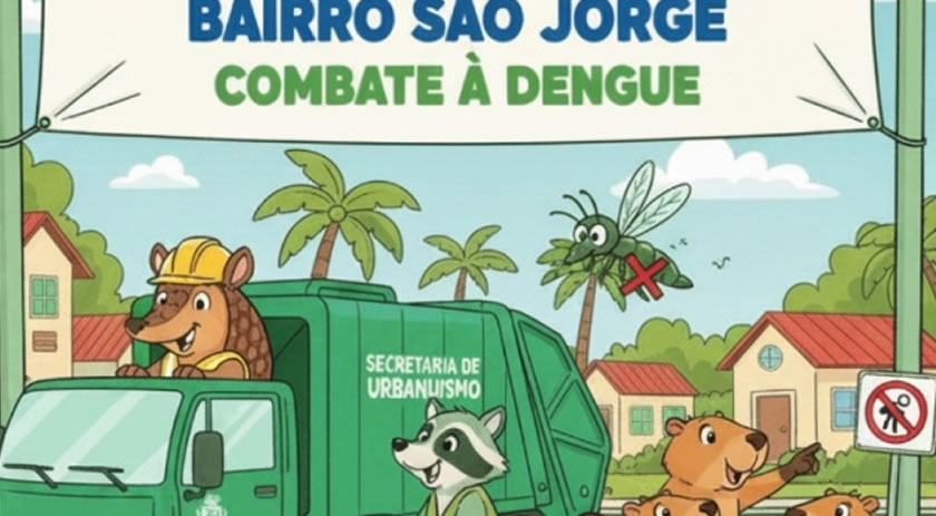 Prefeitura realiza mutirão de limpeza no Bairro São Jorge para prevenção à dengue