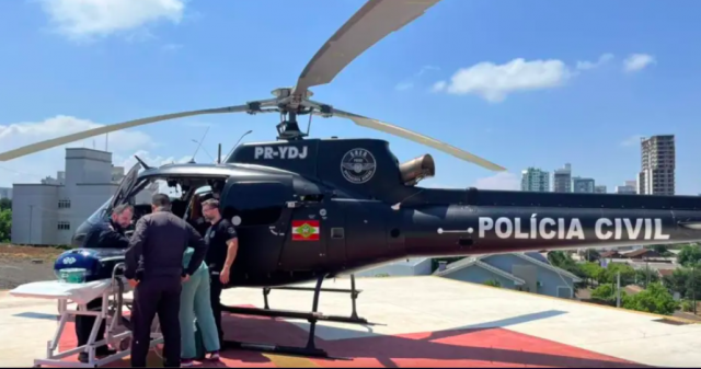 Recém-nascido é salvo em operação com aeronave no Oeste de SC