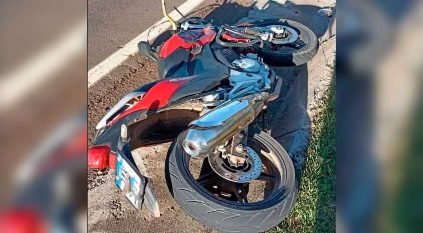 Acidente deixa motociclista ferido na SC 492