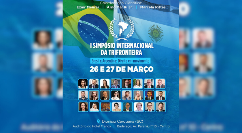 Simpósio Internacional da Tri Fronteira- Brasil X Argentina será nos sias 26 E 27 de março
