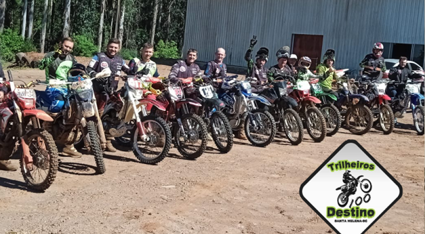 Trilheiros promovem meia trilha em Santa Helena