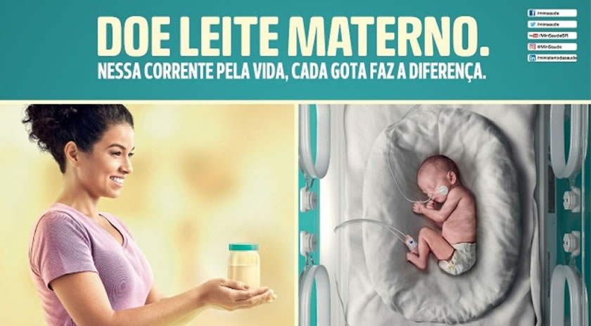 Ministério da Saúde lança campanha de doação de leite materno