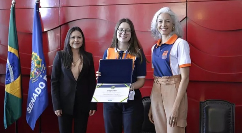Estudante de Maravilha vive semana de vivências em Brasília pelo programa Jovem Senador