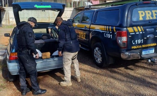 PRF e Polícia Civil apreendem 40 kg de drogas com adolescentes no Oeste de SC