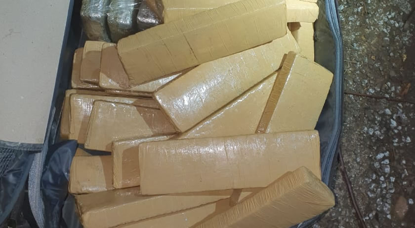 Homens que morreram durante fuga da polícia transportavam cerca de 25 kg de maconha