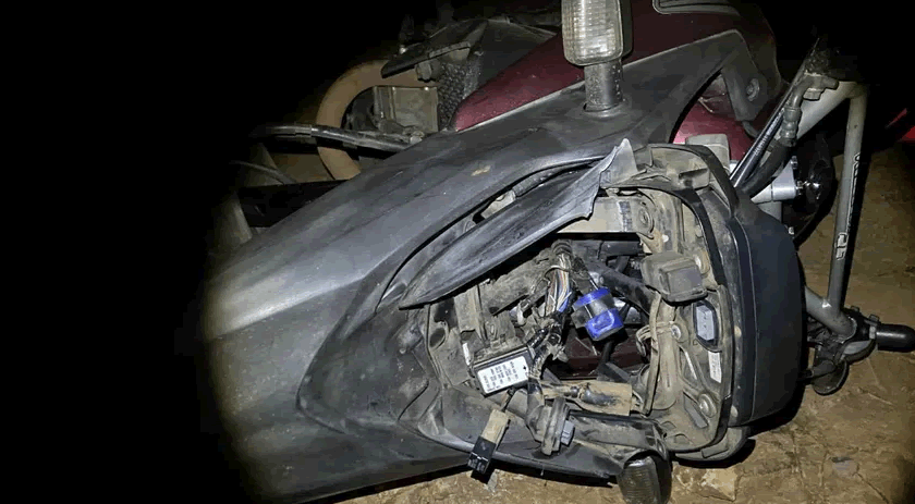 Proprietário lamenta estado em que moto furtada foi encontrada