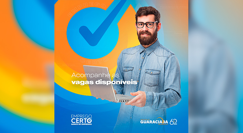 Administração municipal divulga vaga em aberto pelo programa "Emprego Certo"