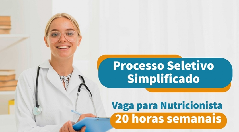 Secretaria de Educação contrata nutricionista