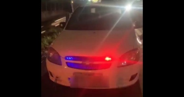 Motorista de Celta é flagrado pela PRF com falso ‘giroflex’ em SC