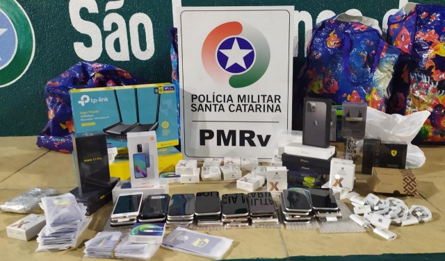 Mercadorias do Paraguai avaliadas em R$ 170 mil são apreendidas em SC