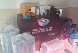 Carro é flagrado transportando mais de R$ 20 mil em mercadorias na SC-157