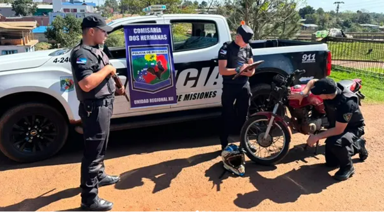 Polícia recupera motocicleta furtada em Bernardo de Irigoyen; suspeito é identificado