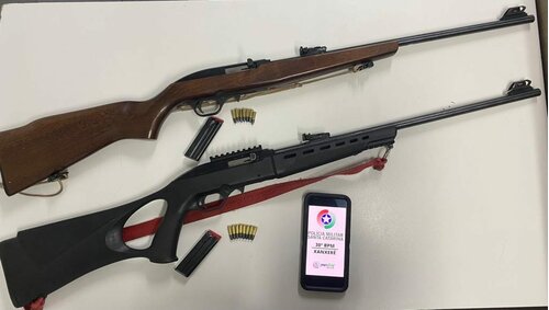 Dos homens foram presos com rifles no Oeste de SC