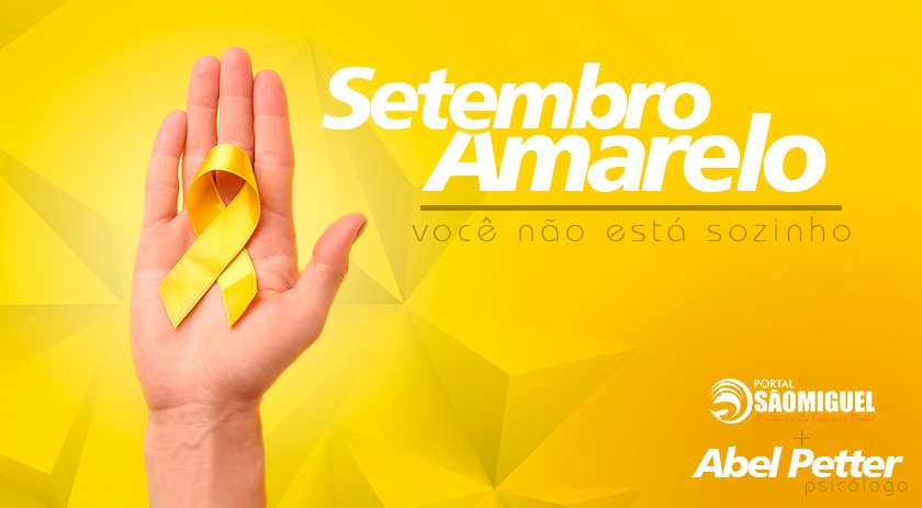 Setembro Amarelo salva vidas: Abel Petter orienta de que forma é possível identificar, ajudar e prevenir o suicídio