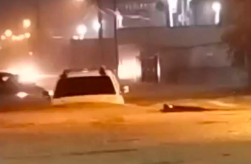 Com 957 mm de chuvas em 24h, Norte de SC é castigado por temporais