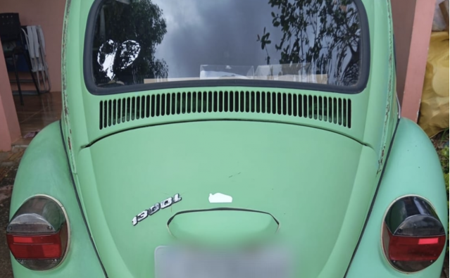 Fusca é furtado próximo ao posto de Saúde