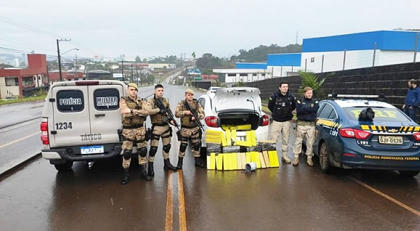 Polícia apreende mais de 200 quilos de maconha em Xanxerê