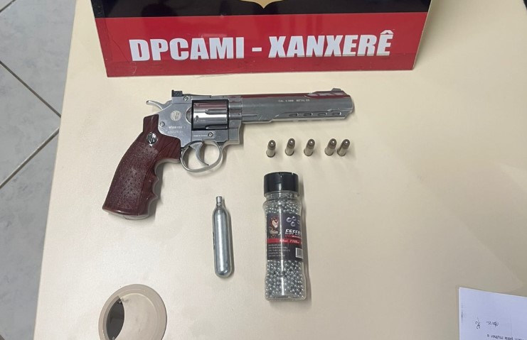 Arma de pressão utilizada para ameaçar mulher é apreendida