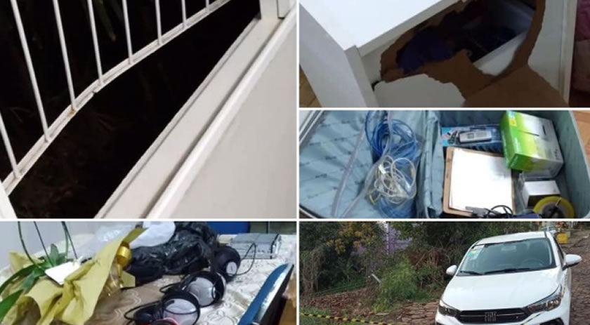 Ladrão invade emissora de rádio, leva veículo, três notebooks e dois celulares