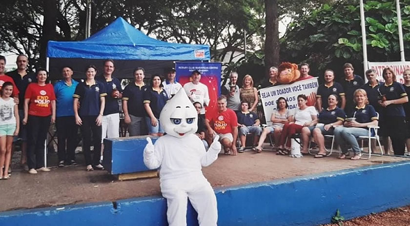 Rotary Club completa 28 anos de história e lembra campanha contra a poliomielite