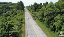 DNIT interdita faixa na BR-163 em Guaraciaba para obras; Previsão de término é 14 de novembro