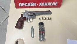 Arma de pressão utilizada para ameaçar mulher é apreendida