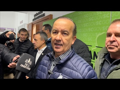 EM SÃO MIGUEL DO OESTE: Governador de Santa Catarina, Jorginho Mello, fala em coletiva de imprensa